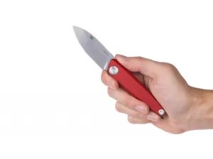 Zatvárací nôž Z050 ANV® - farba rukoväte: červená, sivá čepeľ - Stone wash (Farba: Červená, Varianta: Sivá čepeľ - Stone Wash) #2378126