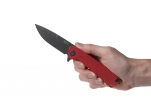 Zavírací nůž ANV® Z100 G10 Liner Lock – Červená (Farba: Červená, Varianta: Čierna čepeľ - DLC) #2368457