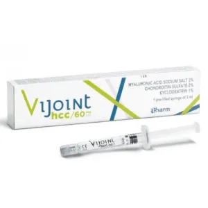 VIJOINT HCC 60 mg/3 ml roztok hyaluronátu sodného, chondroitín sulfátu a cyklodextrínu v predplnenej striekačke, 1x3 ml