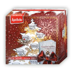 APOTHEKE KOLEKCIA Vianočné čajovanie s herbárom ovocné a bylinné čaje v nálevových vreckách 90x2 g (180 g)