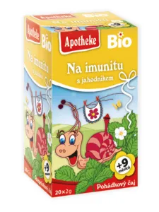 APOTHEKE ROZPRÁVKA Na imunitu s jahodou Bio bylinný čaj (od ukončeného 9. mesiaca) 20x2 g (40 g)