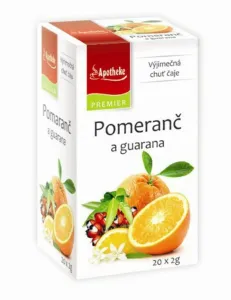 Apotheke Premier Selection čaj pomaranč a guarana 20 x 2 g