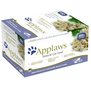 Miešané balenie Applaws Cat Pot Selection 8 x 60 g - kurací výber