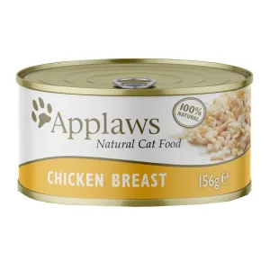 Výhodné balenie Applaws krmivo pre mačky 12 x 156 g - Kuracie prsia