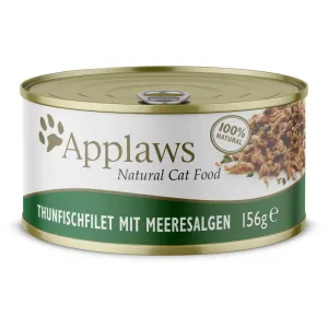 Výhodné balenie Applaws krmivo pre mačky vo vývare 24 x 156 g - tuniak a morské riasy