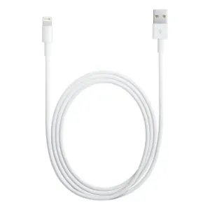 APPLE USB kábel s lightning konetorom - biely (bulk balenie) 2m