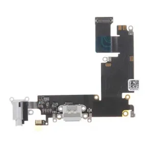 iPhone 6 Plus - Nabíjecí dock konektor - audio konektor kabel s mikrofonem šedý (Light Grey)