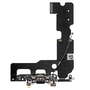 iPhone 7 Plus - Černý nabíjecí konektor + flex kabel s mikrofonem