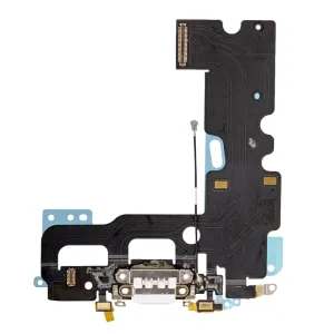iPhone 7 - Bílý nabíjecí konektor + flex kabel s mikrofonem