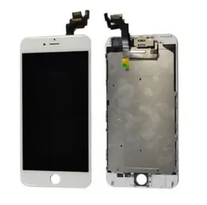 ORIGINAL Bílý LCD displej iPhone 6 Plus s přední kamerou + proximity senzor OEM (bez home button)