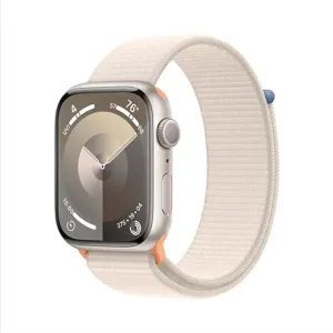 Apple Watch Series 9 GPS 45mm hviezdna biela , hliníkové puzdro so športovým remienkom hviezdna biela MR983QCA