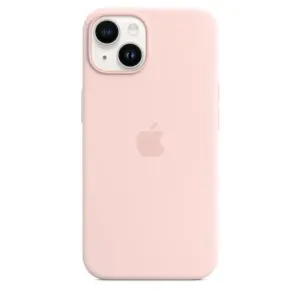 Apple iPhone 14 Silikónový kryt s MagSafe kriedovo ružový