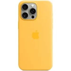 Apple iPhone 15 Pro Max Silikónový kryt s MagSafe lúčovo žltý
