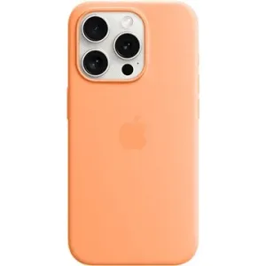 Apple iPhone 15 Pro Silikónový kryt s MagSafe sorbetovo oranžový