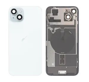 Apple iPhone 15 - Back Cover Glass / Náhradní zadní sklo housingu (blue)