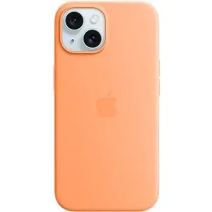 Apple iPhone 15 Silikónový kryt s MagSafe sorbetovo oranžový