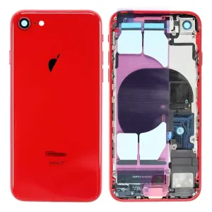 iPhone 8 - Zadní kryt - housing iPhone 8 - červený (PRODUCT)RED™  s malými díly