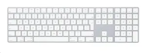 Apple Magic Keyboard s číselnou klávesnicou, strieborná – EN Int