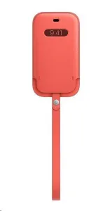 Apple iPhone 12 mini Kožený návlek s MagSafe citrusovo-ružový
