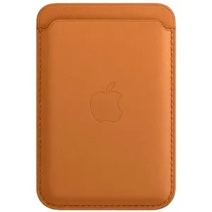 Apple iPhone Kožená peňaženka s MagSafe zlatohnedá