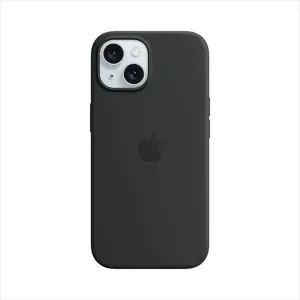 Silikónový zadný kryt pre Apple iPhone 15 Plus s MagSafe, čierna MT103ZM/A