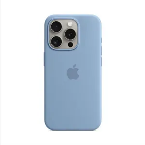 Silikónový zadný kryt pre Apple iPhone 15 Pro s MagSafe, ľadovo modrá MT1L3ZM/A
