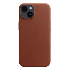 Kožený zadný kryt pre Apple iPhone 14 s MagSafe, tehlovo hnedá MPP73ZM/A