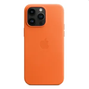 Kožený zadný kryt pre Apple iPhone 14 Pro Max s MagSafe, oranžová MPPR3ZM/A