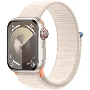 Apple Watch Series 9 41 mm Cellular Hviezdno biely hliník s hviezdno bielym prevliekacím športovým r