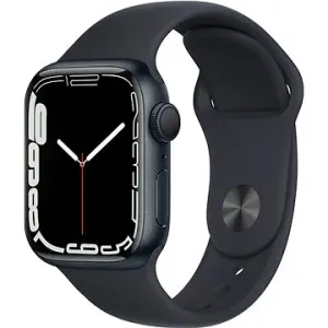 Apple Watch Series 7 41 mm Polnočne sivý hliník s polnočným športovým remienkom