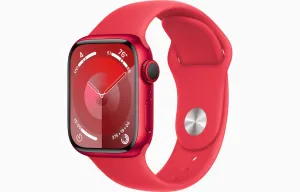 Apple Watch Series 9 41 mm Cellular PRODUCT(RED) Červený hliník s červeným športovým remienkom – M/L