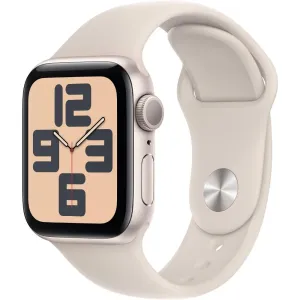Apple Watch SE 40 mm Hviezdno biely hliník s hviezdno bielym športovým remienkom – S/M