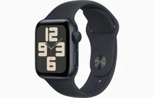 Apple Watch SE 40 mm Tmavo atramentový hliník s tmavo atramentovým športovým remienkom – M/L