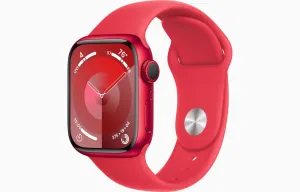 Apple Watch Series 9 45 mm PRODUCT(RED) Červený hliník s PRODUCT(RED) športovým remienkom – S/M