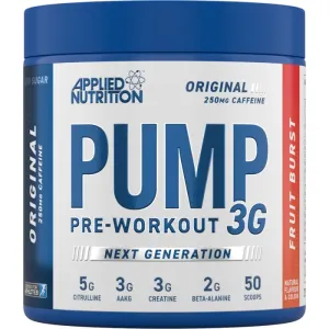 Predtréningový stimulant Pump 3G - Applied Nutrition, príchuť icy blue razz, 375g