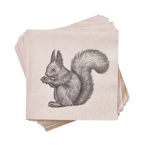 APRES Papierové recyklované servítky veveričky 20 ks