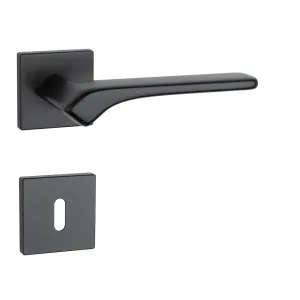 Kľučka na dvere AS - BERGENIA - HR 7S CIM - čierna matná (BK) | MP-KOVANIA.sk #4123448