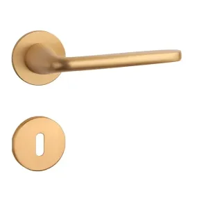 Kľučka na dvere AS - HIACYNTA - R 5S ZLM - zlatá matná (KG) | MP-KOVANIA.sk