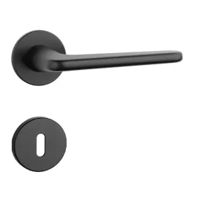 Kľučka na dvere AS - LIRA - R 5S CIM - čierna matná (BK) | MP-KOVANIA.sk #4124506