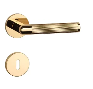 Kľučka na dvere AS - LOBELIA - R 5S ZLL - zlatá lesklá (LG) | MP-KOVANIA.sk