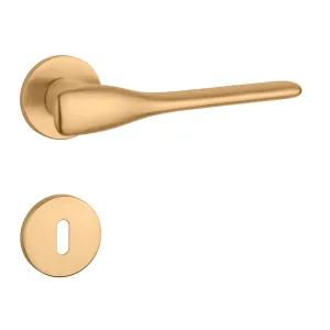 Kľučka na dvere AS - ORCHIDE - R 7S ZLM - zlatá matná (KG) | MP-KOVANIA.sk #4123895