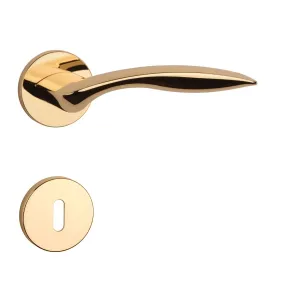 Kľučka na dvere AS - ROBINIA - R 7S ZLL - zlatá lesklá (LG) | MP-KOVANIA.sk #4123534