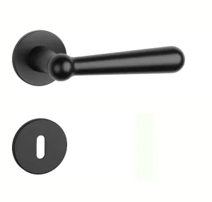 Kľučka na dvere AS - ROSEMARY - R 5S CIM - čierna matná (BK) | MP-KOVANIA.sk #5495167