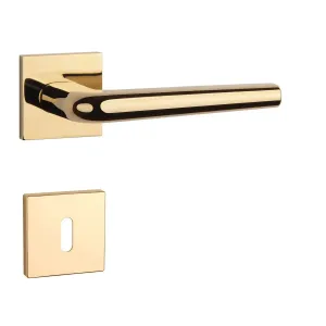 Kľučka na dvere AT - FUNKIA -  HR 7S ZLL PVD - zlatá lesklá (GOLD PVD) | MP-KOVANIA.sk #4124695