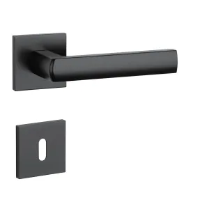 Kľučka na dvere AT - HOSTA - HR 7S CIM - čierna matná (BLACK) | MP-KOVANIA.sk #4121596