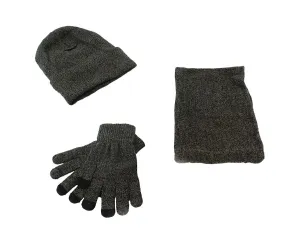 APT Set čiapky nákrčník rukavice, šedá, BQ52B
