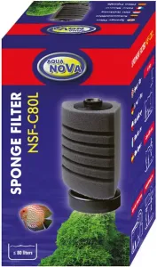 AQUA NOVA Penový filter do akvária NSF-C80L- rohový