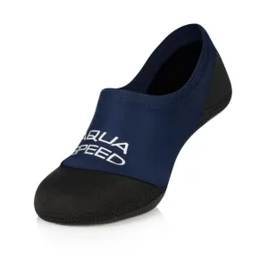 AQUA SPEED Unisex's Swimming Socks Neo Navy Blue/Black Pattern 10 #8556933