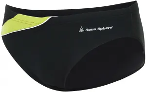Pánske plavky aqua sphere eliott repreve slip black/bright green 34