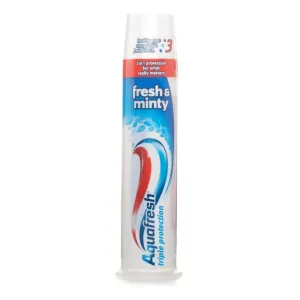 Aquafresh Fresh and Minty triple protection zubná pasta s pumpičkou 100ml